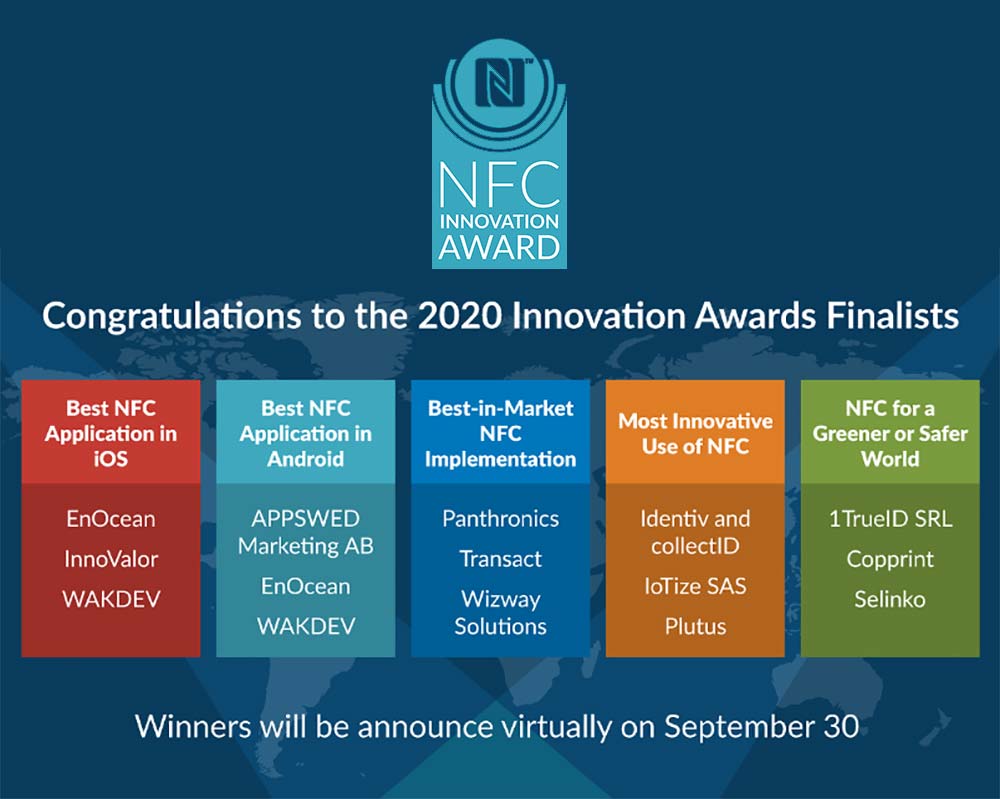 NFC Forum Unveils Slate of 2020 NFC Innovation Award Finalists