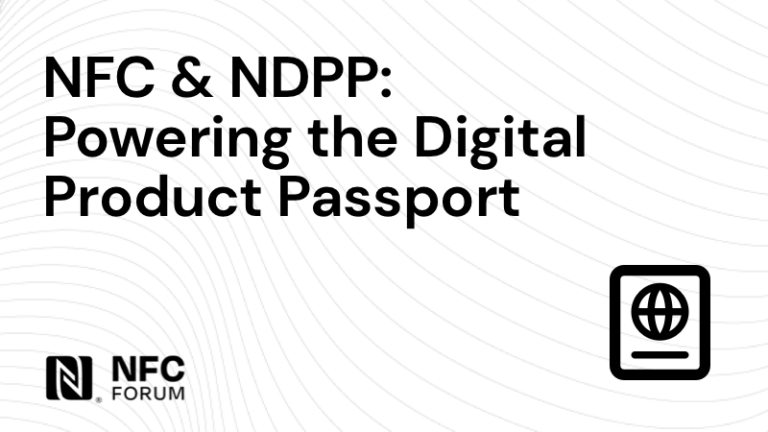 NFC & NDPP – Powering the Digital Product Passport