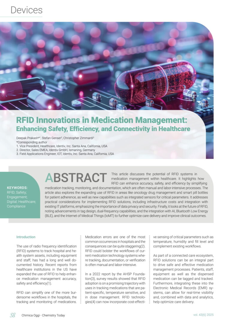 RFID Innovations in Medication Management: Enhancing Safety, Efficiency, and Connectivity in Healthcare