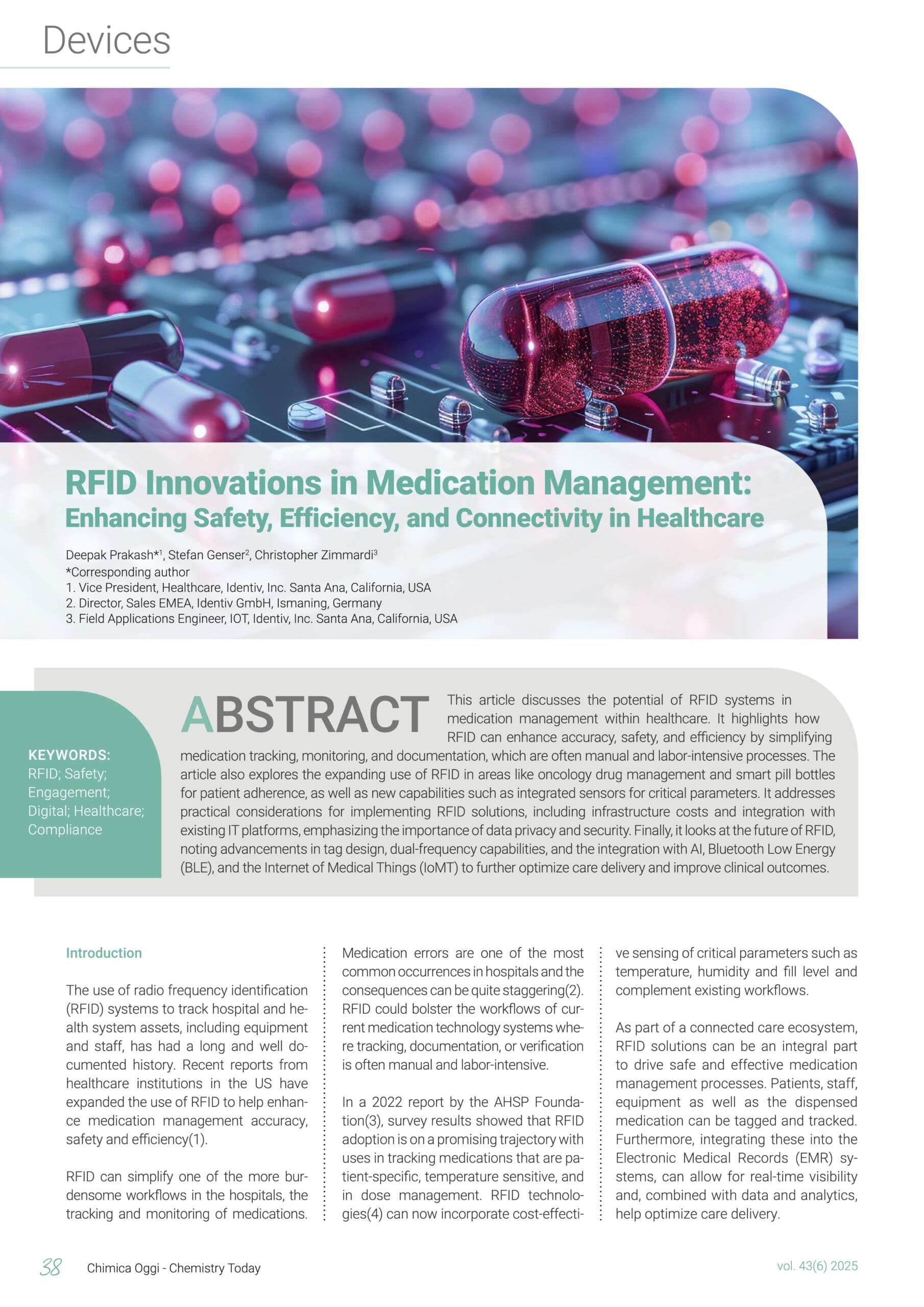 RFID Innovations in Medication Management: Enhancing Safety, Efficiency, and Connectivity in Healthcare